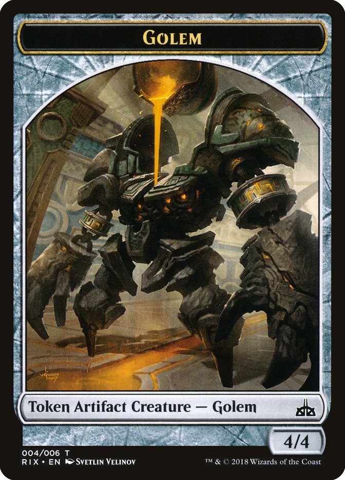 Golem [Rivals of Ixalan Tokens] | PLUS EV GAMES 