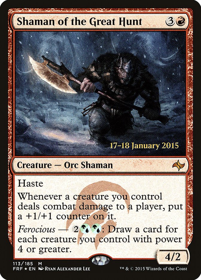 Shaman of the Great Hunt  [Fate Reforged Prerelease Promos] | PLUS EV GAMES 