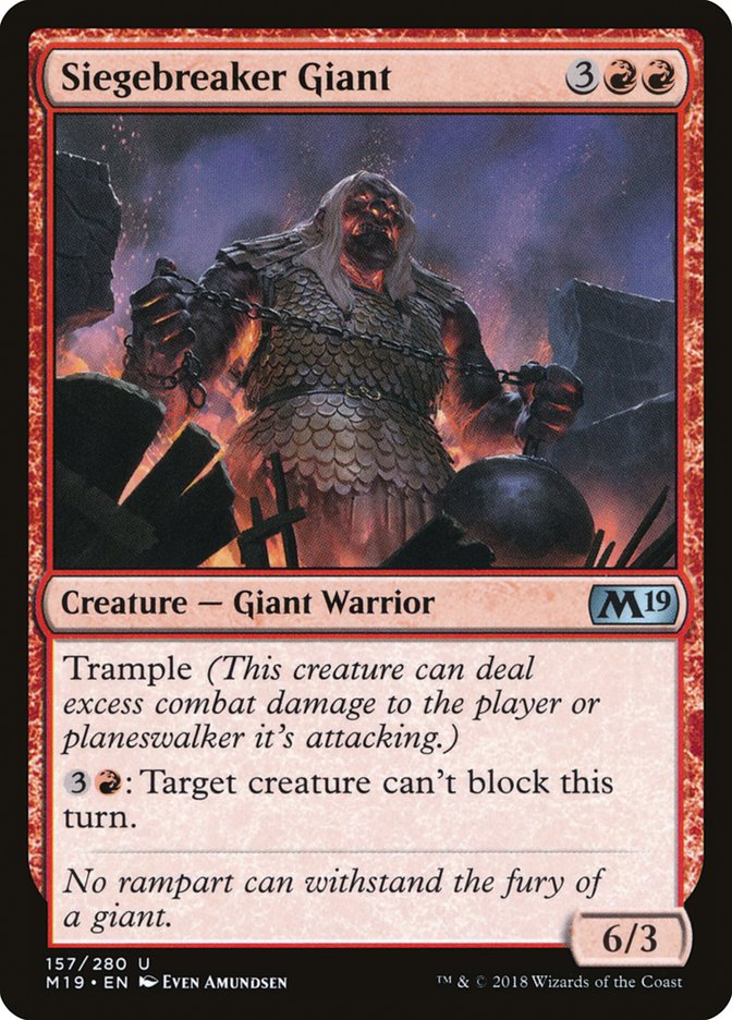 Siegebreaker Giant [Core Set 2019] | PLUS EV GAMES 