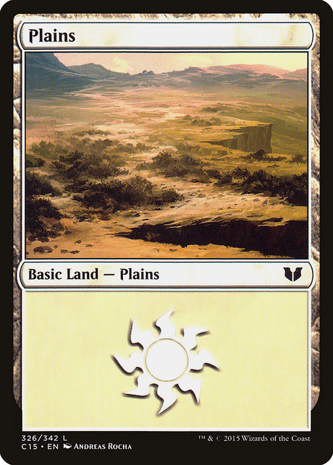 Plains (326) [Commander 2015] | PLUS EV GAMES 