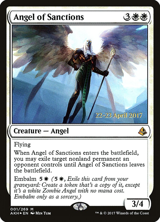 Angel of Sanctions  [Amonkhet Prerelease Promos] | PLUS EV GAMES 