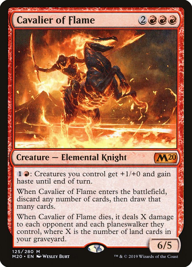 Cavalier of Flame [Core Set 2020] | PLUS EV GAMES 