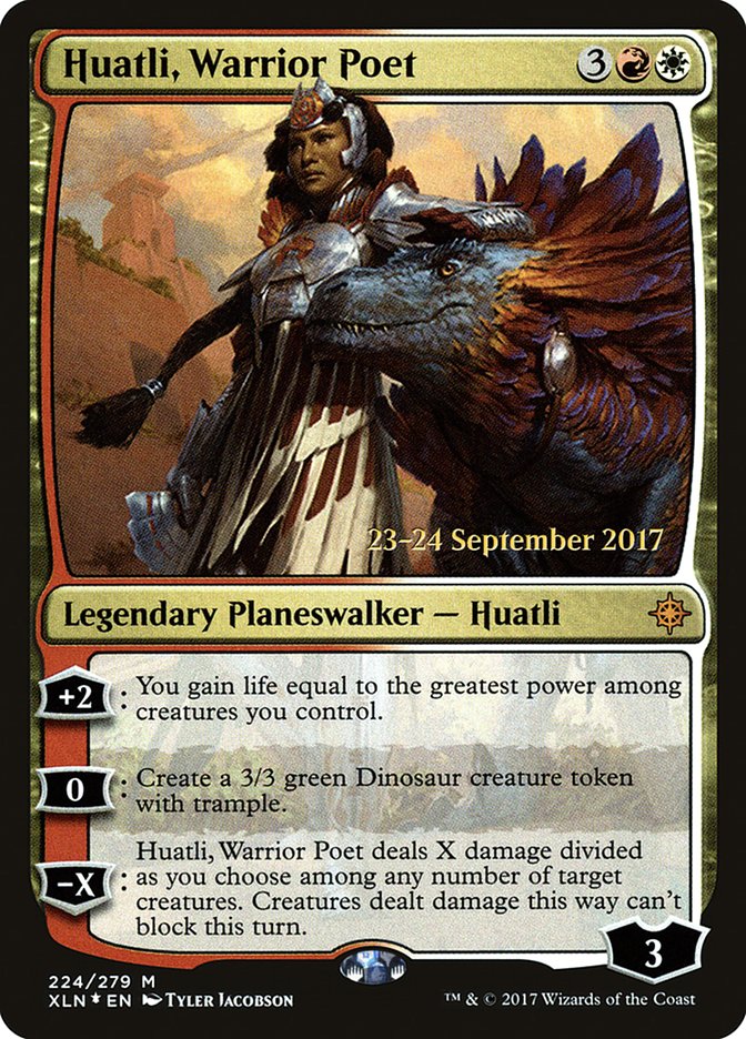 Huatli, Warrior Poet  [Ixalan Prerelease Promos] | PLUS EV GAMES 