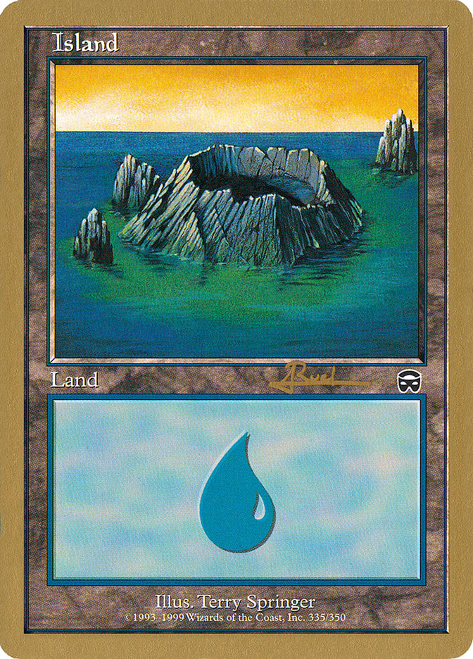 Island (335) (Antoine Ruel) [World Championship Decks 2001] | PLUS EV GAMES 