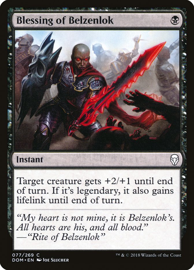 Blessing of Belzenlok [Dominaria] | PLUS EV GAMES 