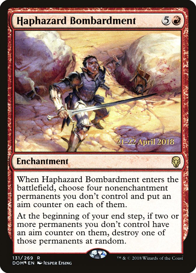 Haphazard Bombardment  [Dominaria Prerelease Promos] | PLUS EV GAMES 