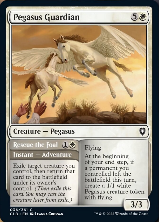 Pegasus Guardian // Rescue the Foal [Commander Legends: Battle for Baldur's Gate] | PLUS EV GAMES 