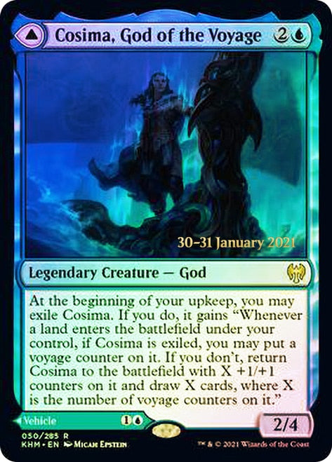 Cosima, God of the Voyage // The Omenkeel  [Kaldheim Prerelease Promos] | PLUS EV GAMES 