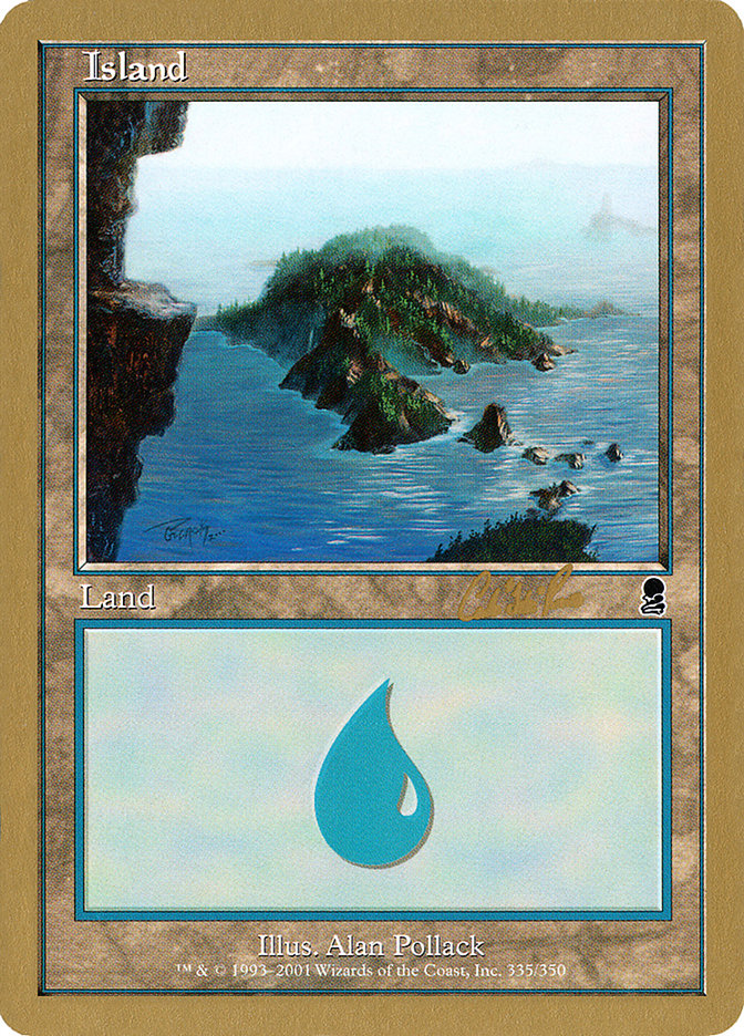 Island (cr335) (Carlos Romao) [World Championship Decks 2002] | PLUS EV GAMES 