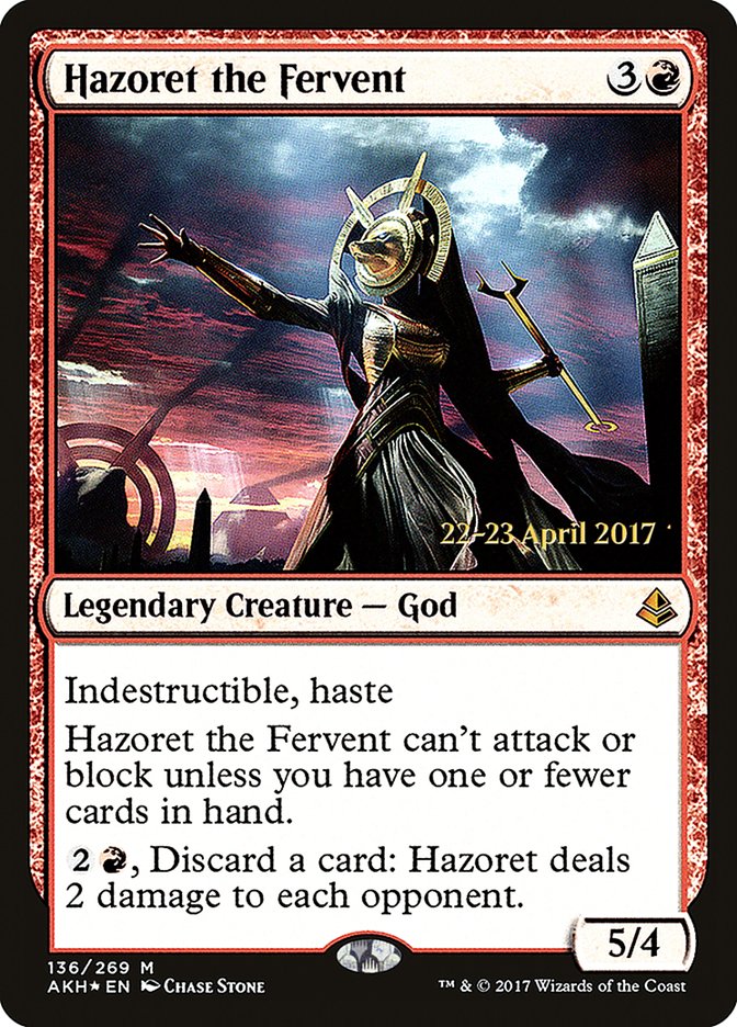 Hazoret the Fervent  [Amonkhet Prerelease Promos] | PLUS EV GAMES 