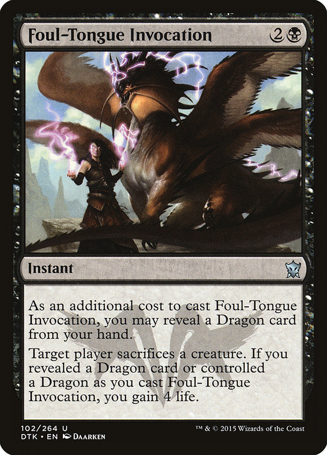 Foul-Tongue Invocation [Dragons of Tarkir] | PLUS EV GAMES 