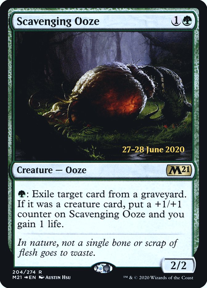 Scavenging Ooze  [Core Set 2021 Prerelease Promos] | PLUS EV GAMES 