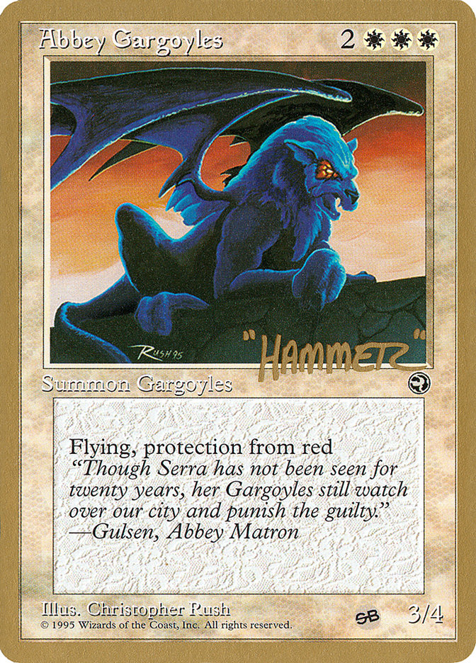 Abbey Gargoyles (Shawn "Hammer" Regnier) (SB) [Pro Tour Collector Set] | PLUS EV GAMES 