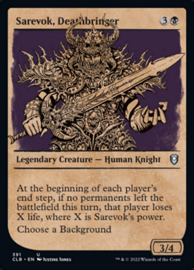 Sarevok, Deathbringer (Showcase) [Commander Legends: Battle for Baldur's Gate] | PLUS EV GAMES 