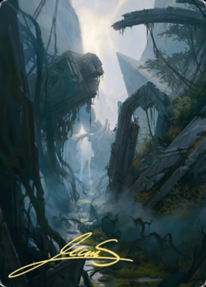 Swamp 2 Art Card (Gold-Stamped Signature) [Zendikar Rising Art Series] | PLUS EV GAMES 