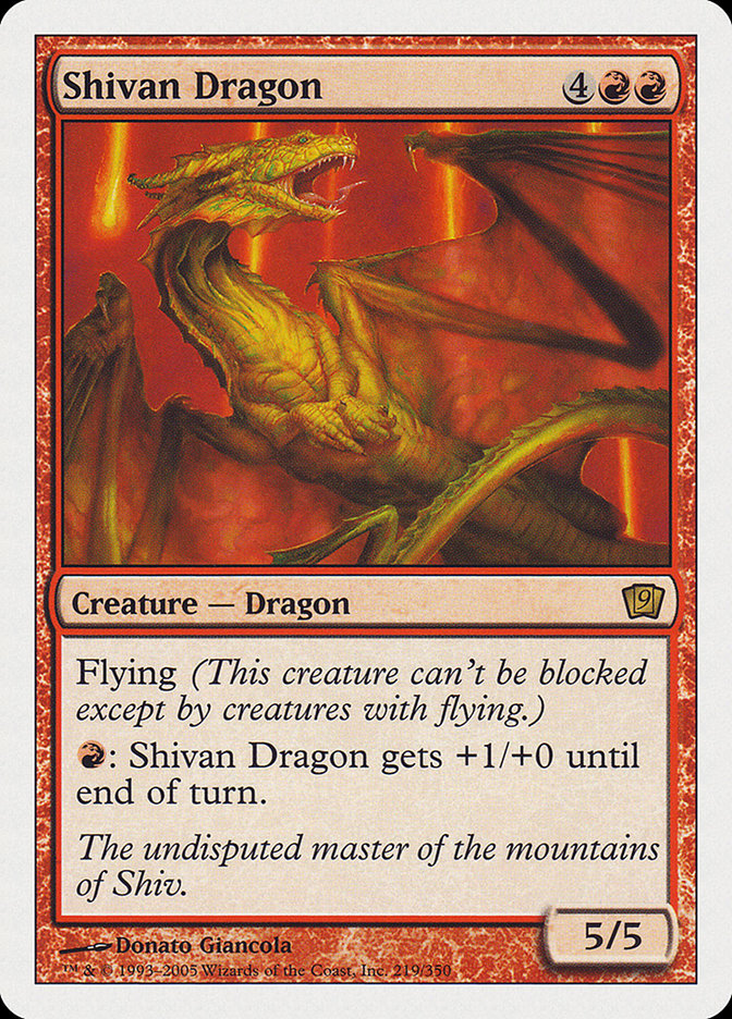 Shivan Dragon [Ninth Edition] | PLUS EV GAMES 