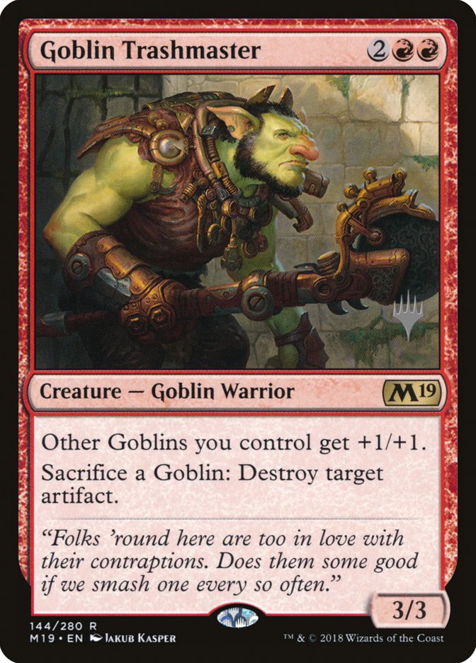 Goblin Trashmaster (Promo Pack) [Core Set 2019 Promos] | PLUS EV GAMES 