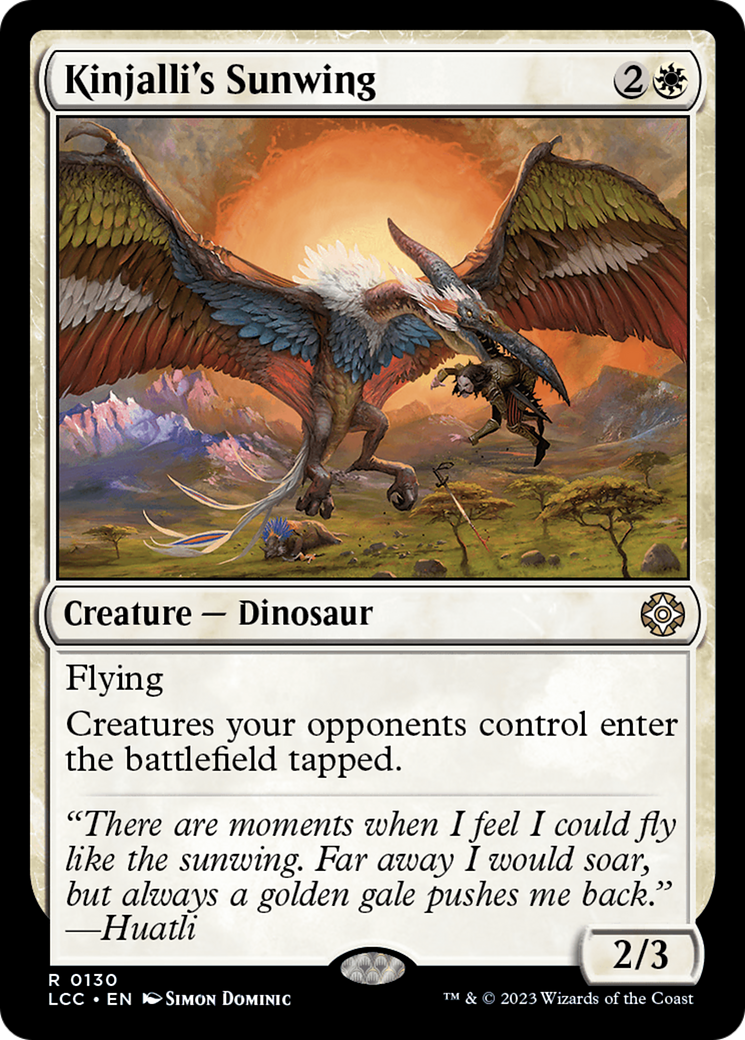 Kinjalli's Sunwing [The Lost Caverns of Ixalan Commander] | PLUS EV GAMES 