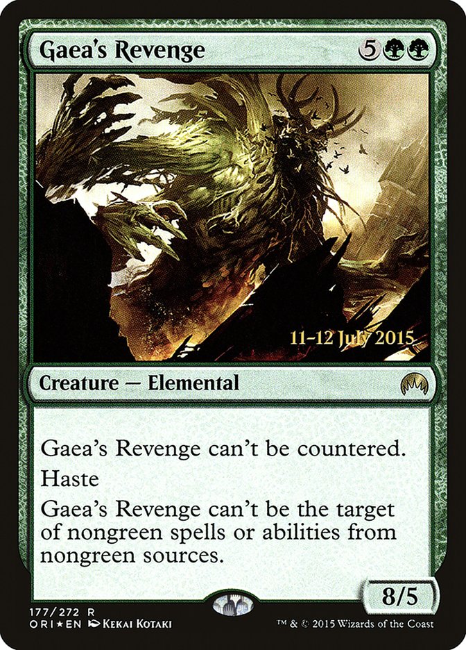 Gaea's Revenge [Magic Origins Prerelease Promos] | PLUS EV GAMES 