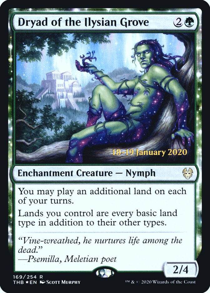 Dryad of the Ilysian Grove [Theros Beyond Death Prerelease Promos] | PLUS EV GAMES 