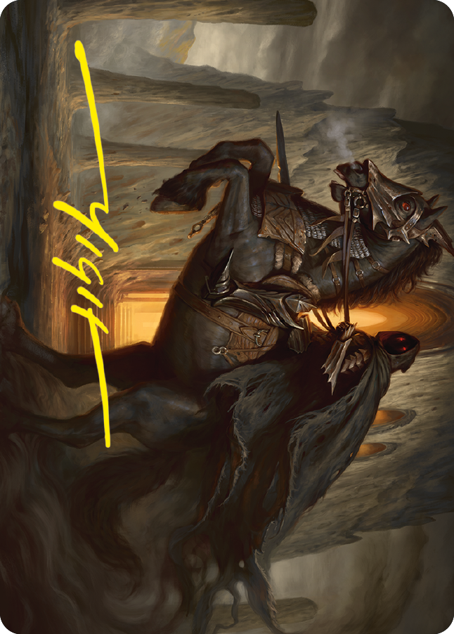 Nazgul Art Card (Gold-Stamped Signature) [The Lord of the Rings: Tales of Middle-earth Art Series] | PLUS EV GAMES 