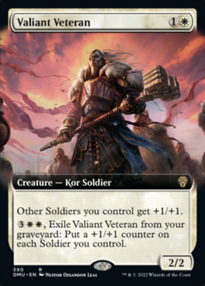 Valiant Veteran (Extended Art) [Dominaria United] | PLUS EV GAMES 