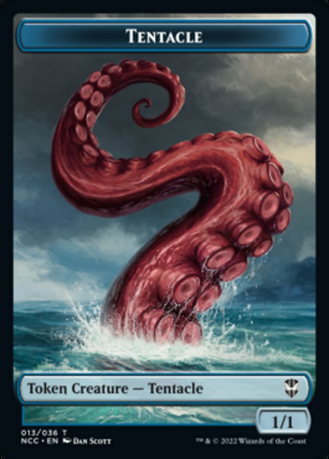 Tentacle // Champion of Wits Double-sided Token [Streets of New Capenna Commander Tokens] | PLUS EV GAMES 