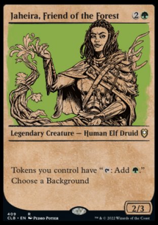 Jaheira, Friend of the Forest (Showcase) [Commander Legends: Battle for Baldur's Gate] | PLUS EV GAMES 