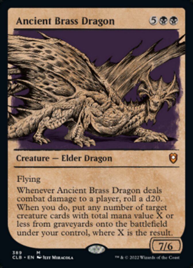 Ancient Brass Dragon (Showcase) [Commander Legends: Battle for Baldur's Gate] | PLUS EV GAMES 