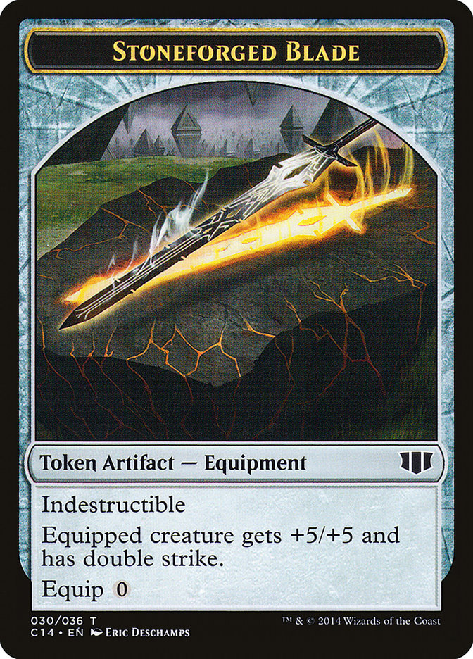 Stoneforged Blade // Germ Double-sided Token [Commander 2014 Tokens] | PLUS EV GAMES 