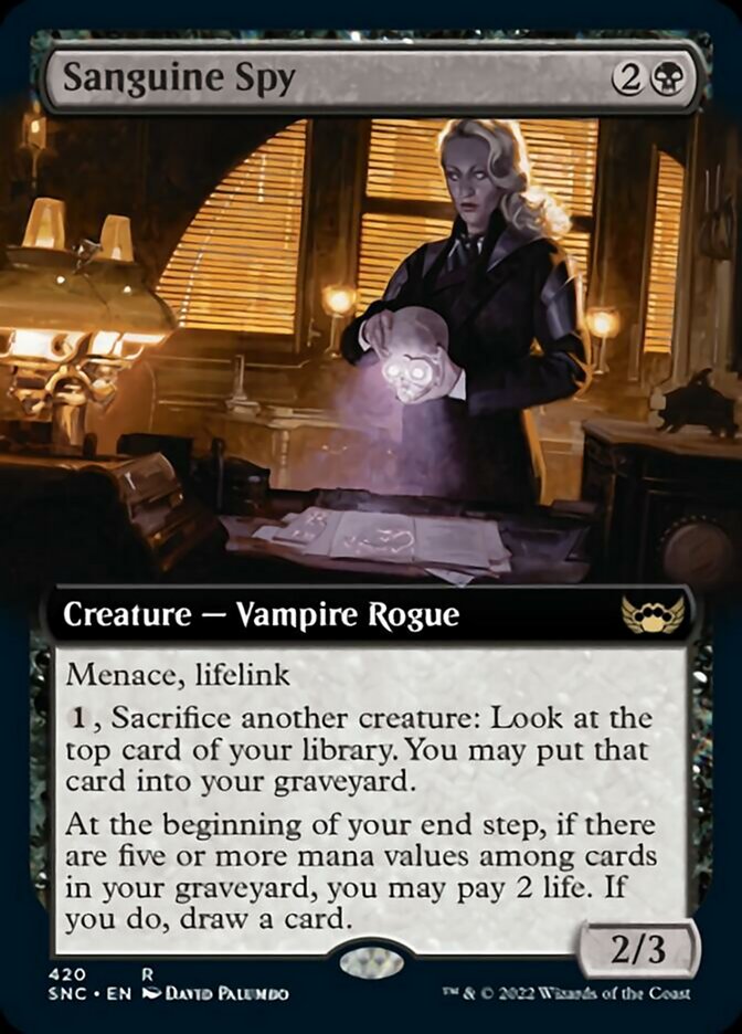 Sanguine Spy (Extended Art) [Streets of New Capenna] | PLUS EV GAMES 