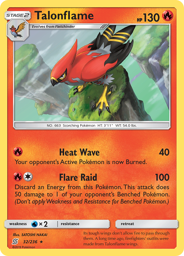 Talonflame (32/236) [Sun & Moon: Unified Minds] | PLUS EV GAMES 