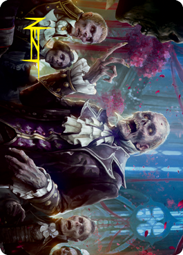 Undead Butler Art Card (Gold-Stamped Signature) [Innistrad: Crimson Vow Art Series] | PLUS EV GAMES 