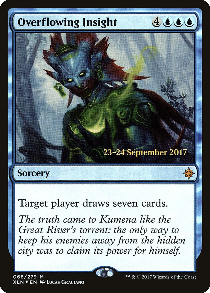 Overflowing Insight  [Ixalan Prerelease Promos] | PLUS EV GAMES 