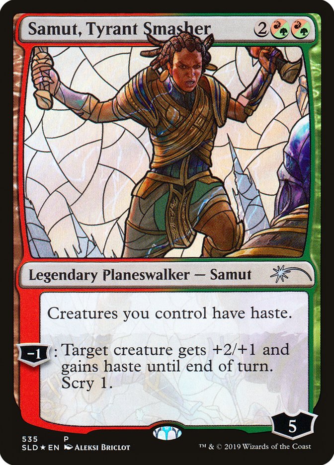 Samut, Tyrant Smasher (Stained Glass) [Secret Lair Drop Promos] | PLUS EV GAMES 
