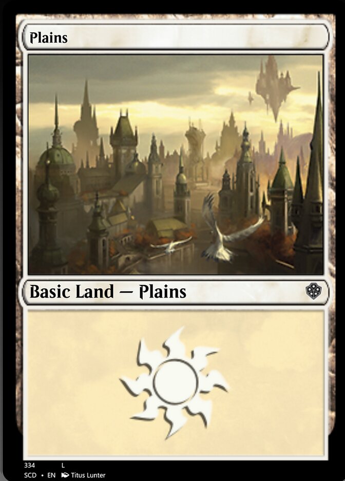 Plains (334) [Starter Commander Decks] | PLUS EV GAMES 