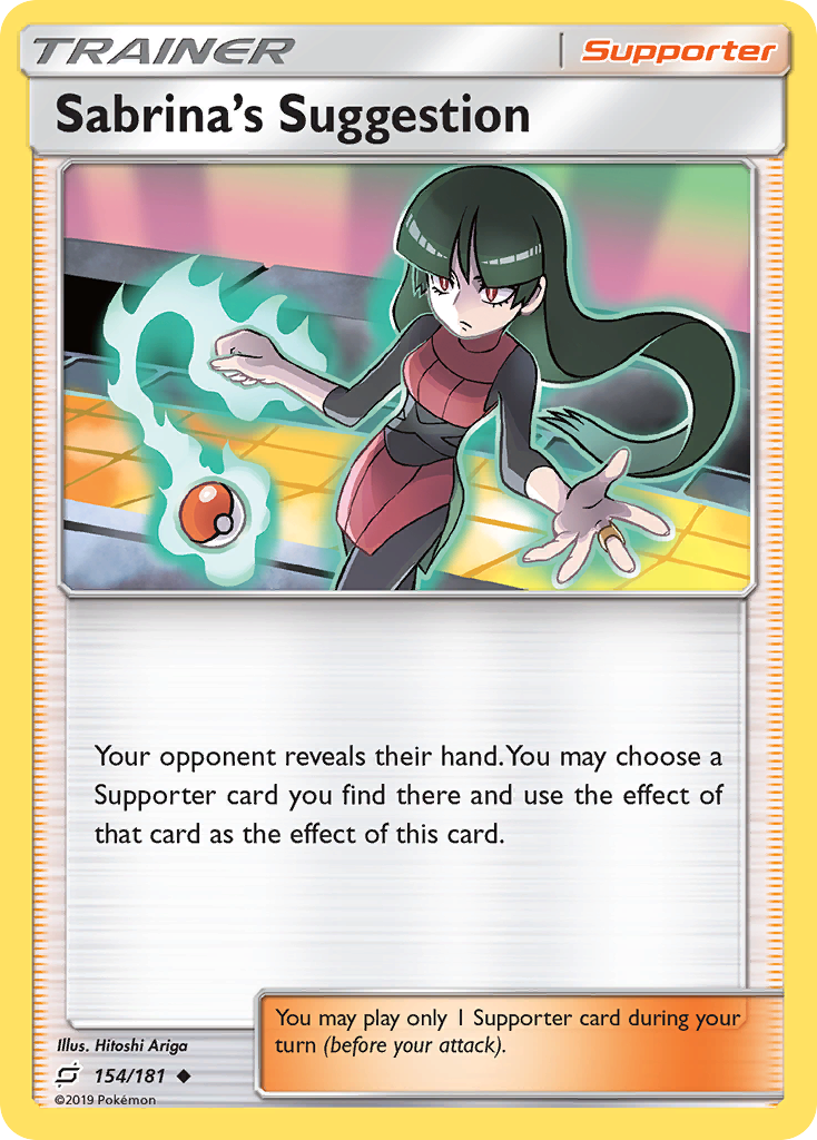 Sabrina's Suggestion (154/181) [Sun & Moon: Team Up] | PLUS EV GAMES 