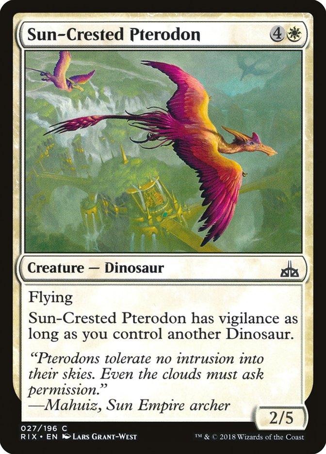 Sun-Crested Pterodon [Rivals of Ixalan] | PLUS EV GAMES 