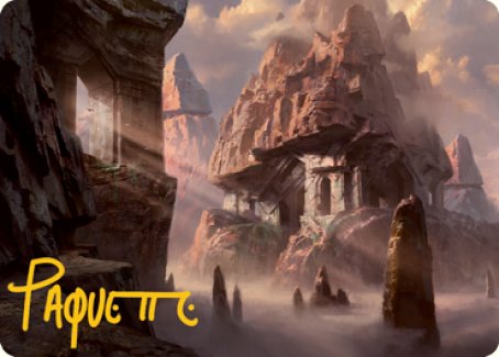 Mountain (277) Art Card (Gold-Stamped Signature) [Dungeons & Dragons: Adventures in the Forgotten Realms Art Series] | PLUS EV GAMES 