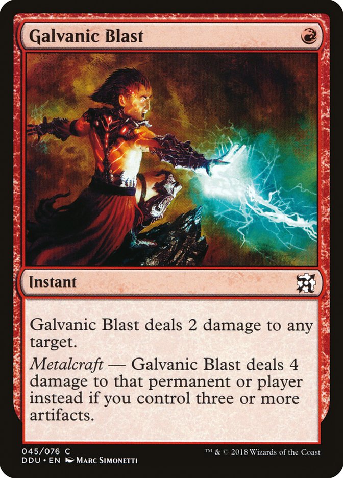 Galvanic Blast [Duel Decks: Elves vs. Inventors] | PLUS EV GAMES 