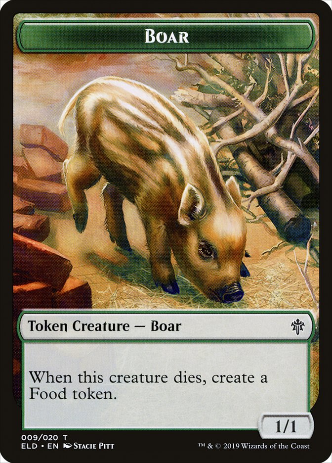 Boar [Throne of Eldraine Tokens] | PLUS EV GAMES 