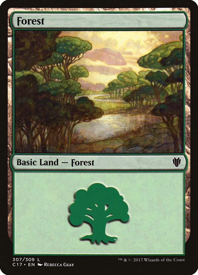 Forest (307) [Commander 2017] | PLUS EV GAMES 