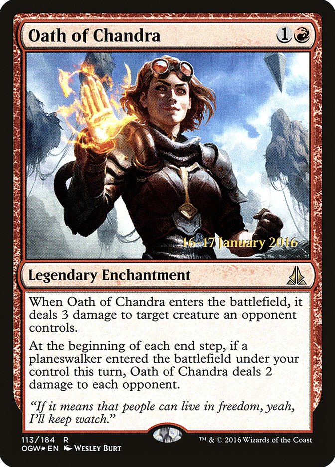 Oath of Chandra [Oath of the Gatewatch Prerelease Promos] | PLUS EV GAMES 