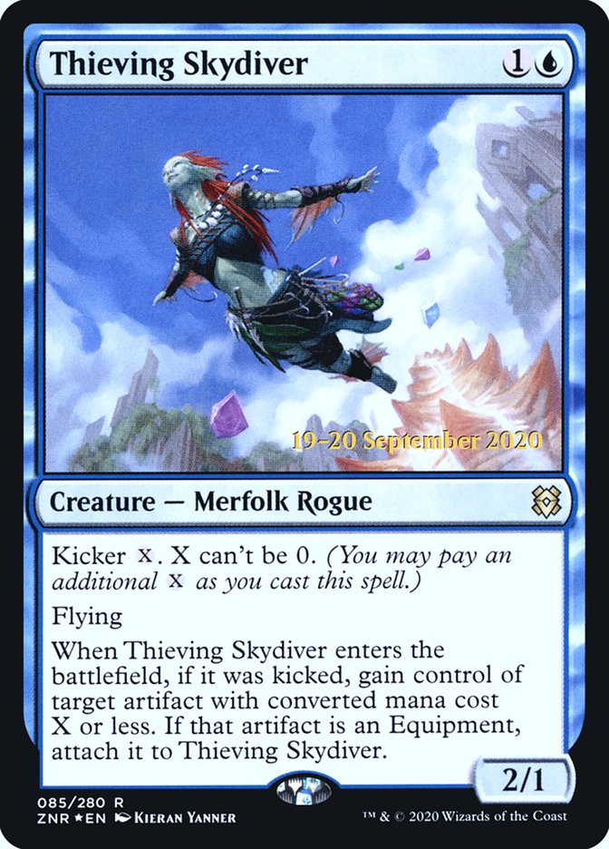 Thieving Skydiver  [Zendikar Rising Prerelease Promos] | PLUS EV GAMES 