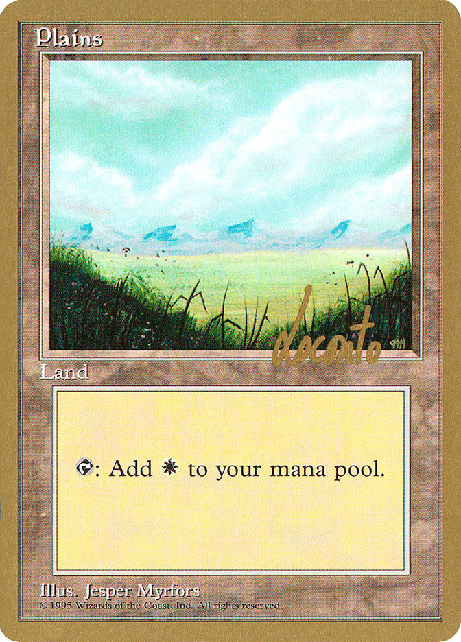 Plains (ml366) (Michael Loconto) [Pro Tour Collector Set] | PLUS EV GAMES 