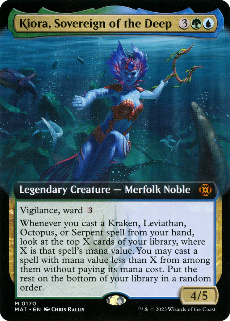 Kiora, Sovereign of the Deep (Extended Art) [March of the Machine: The Aftermath] | PLUS EV GAMES 