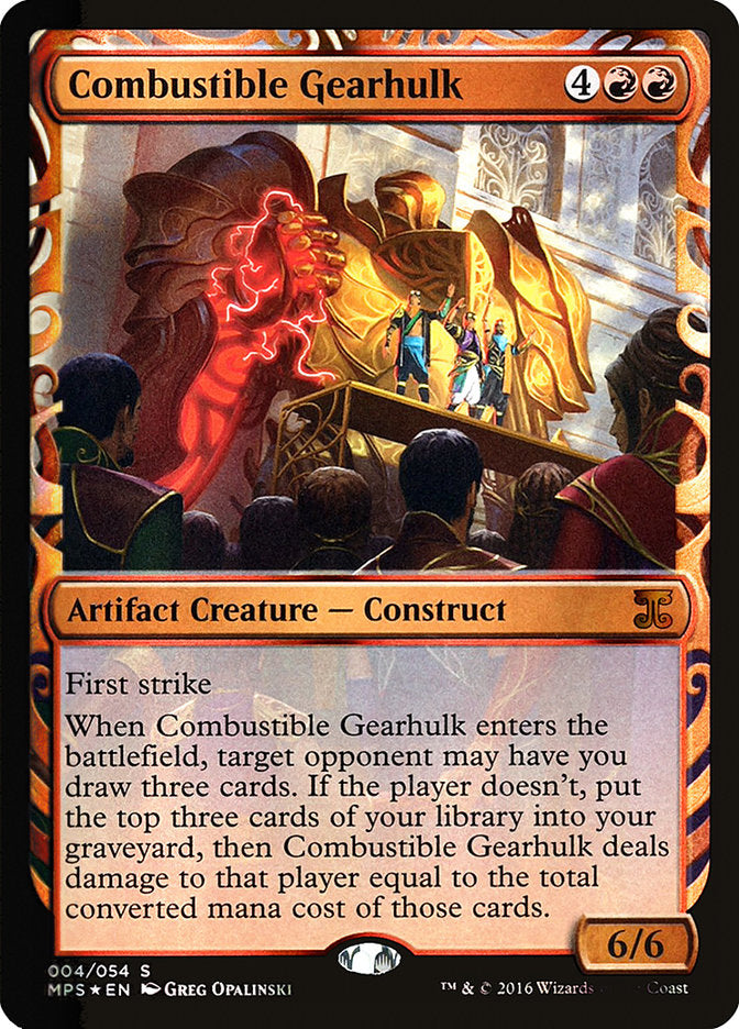 Combustible Gearhulk [Kaladesh Inventions] | PLUS EV GAMES 