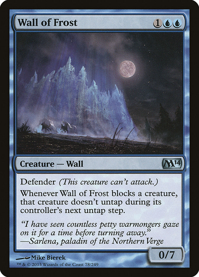 Wall of Frost [Magic 2014] | PLUS EV GAMES 