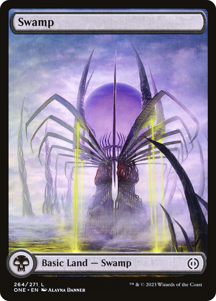 Swamp (264) (Full-Art) [Phyrexia: All Will Be One] | PLUS EV GAMES 