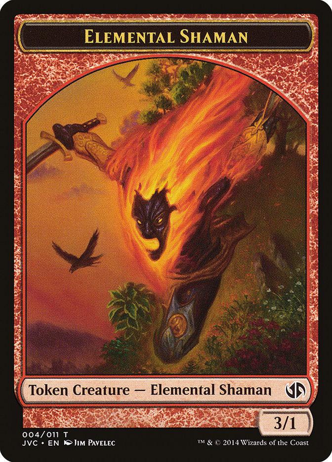 Elemental Shaman Token (Jace vs. Chandra) [Duel Decks Anthology Tokens] | PLUS EV GAMES 